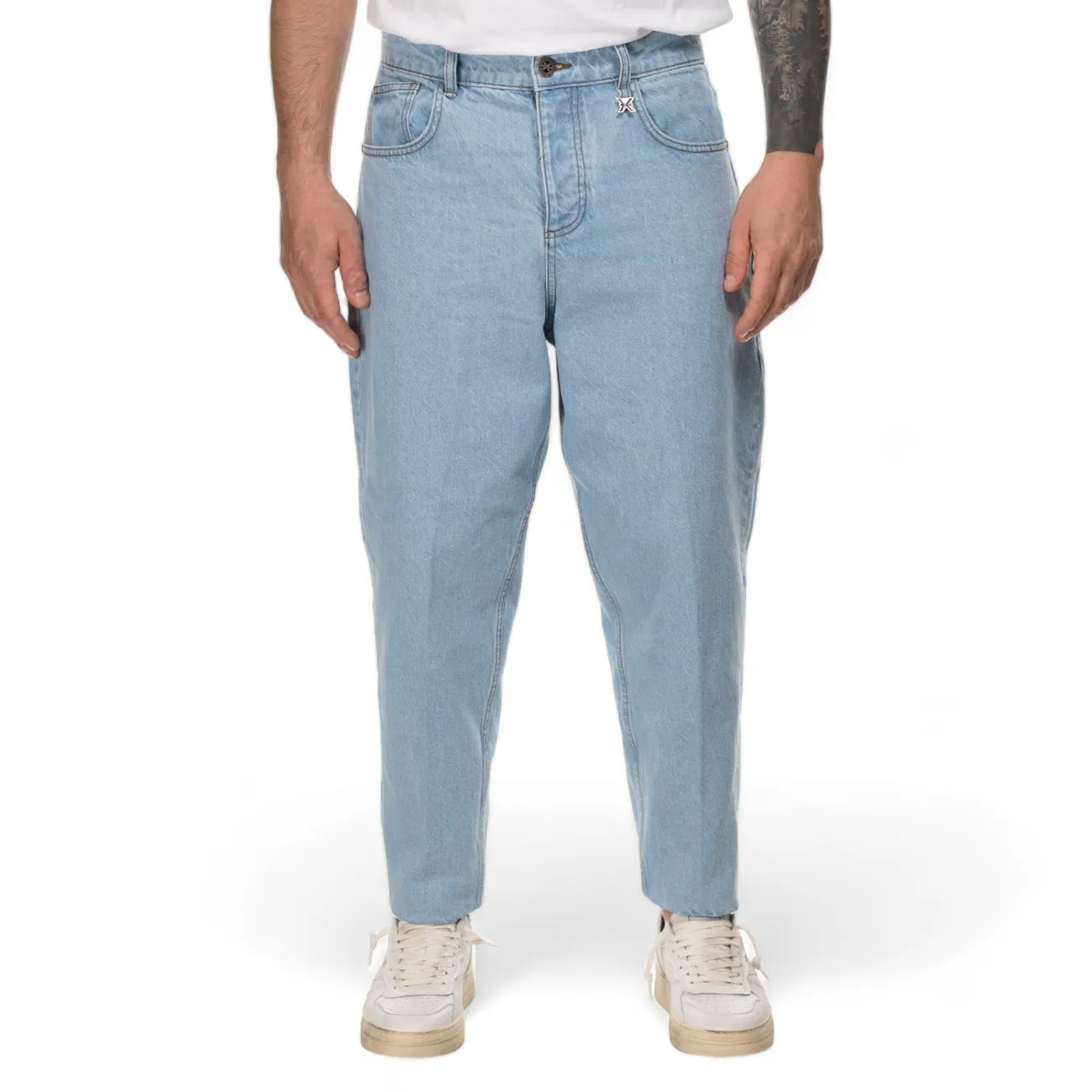 John Richmond jeans uomo larghi chiari