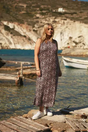 Live Unlimited Curve Petite - Abito maxi in jersey Senza maniche a fiorellini