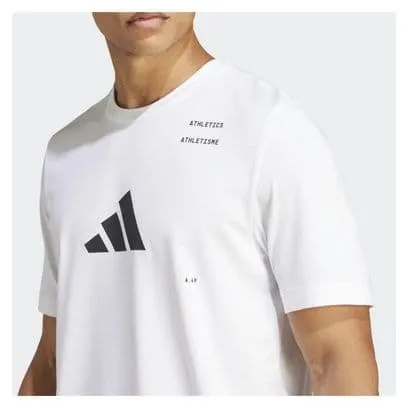 Maglia a manica corta adidas Performance Athetics Bianco