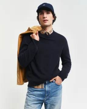 Maglia girocollo in cashmere    