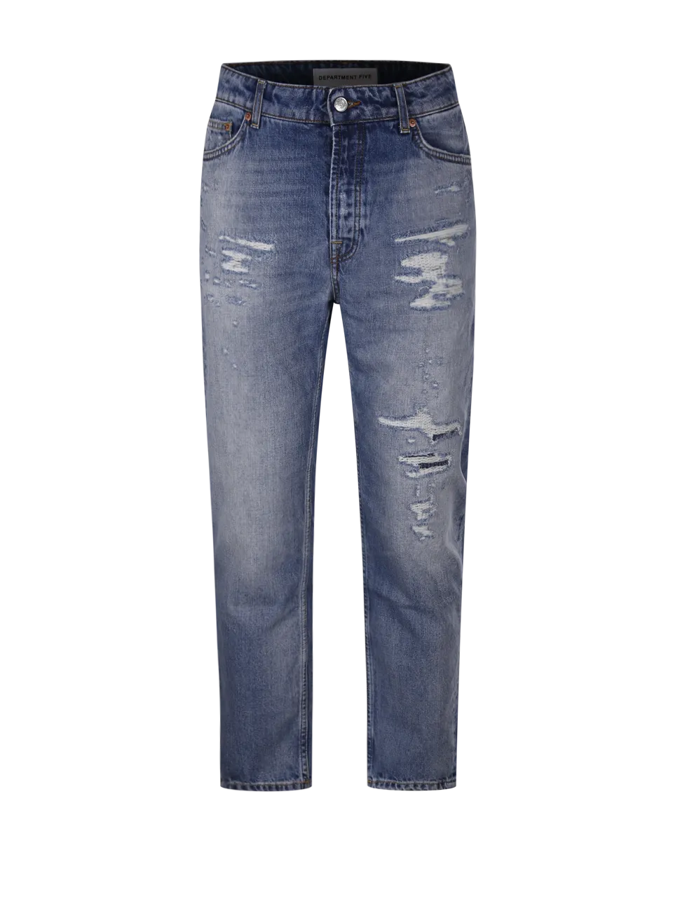 MEN DEPARTMENT FIVE BLU COTTON DRAKE JEANS