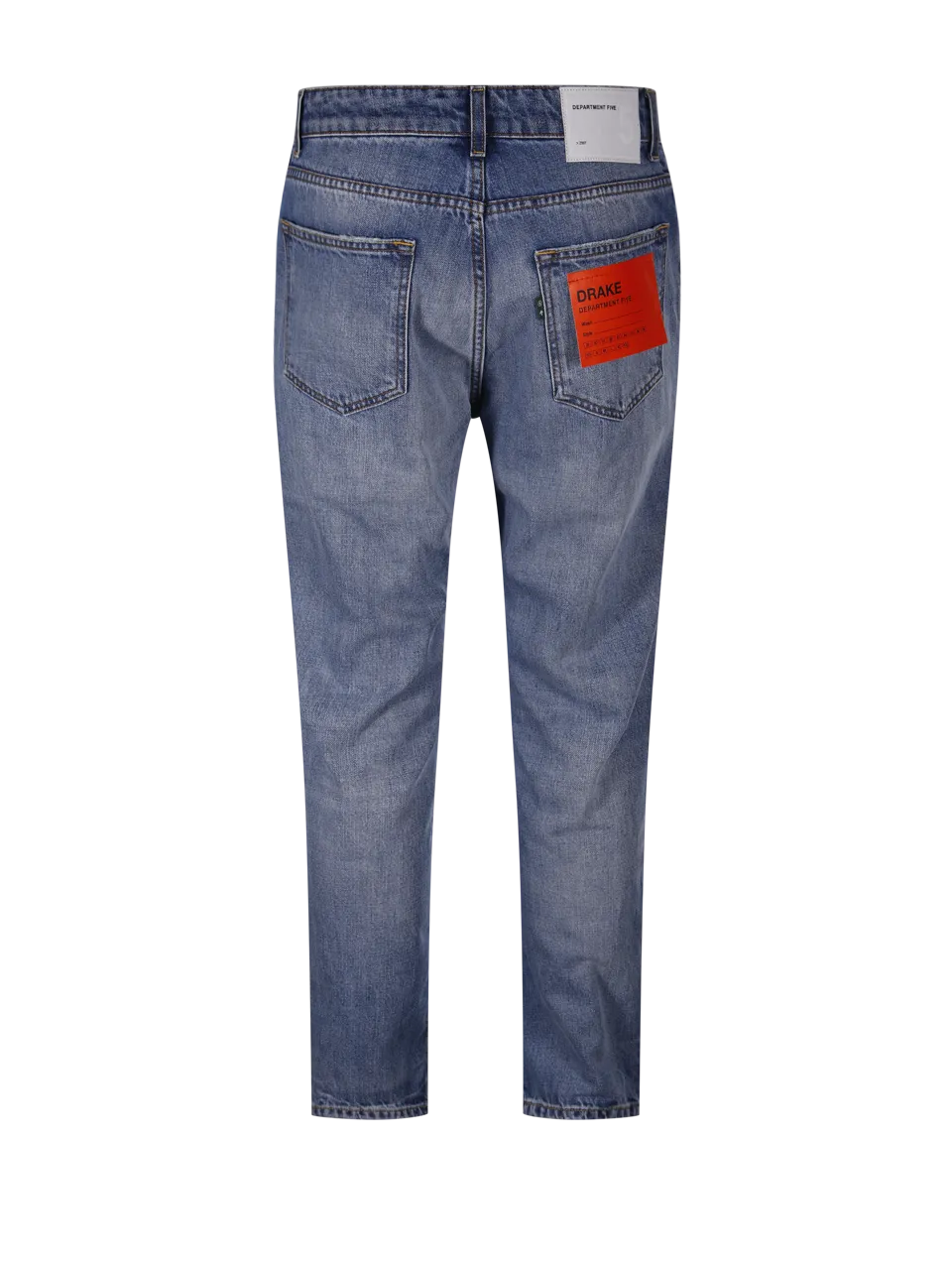 MEN DEPARTMENT FIVE BLU COTTON DRAKE JEANS