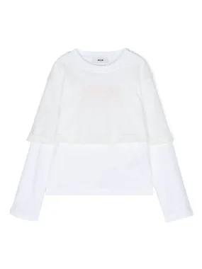 msgm T-shirt dettaglio rete