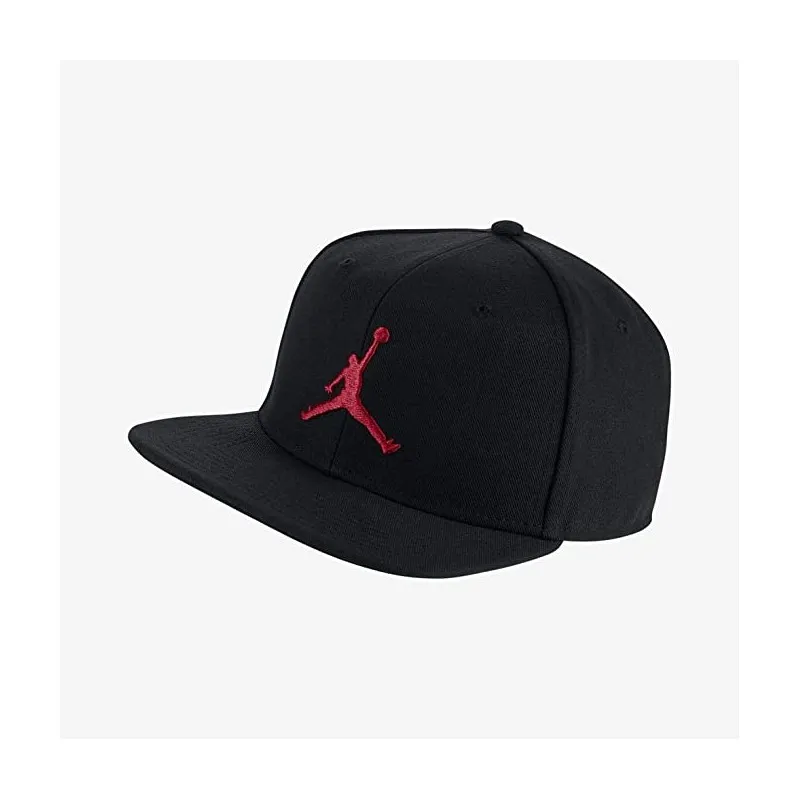 NIKE CAPELLO UOMO PRO JUMPMAN SNAPBACK - JORDAN COLORE NERO LOGO ROSSO