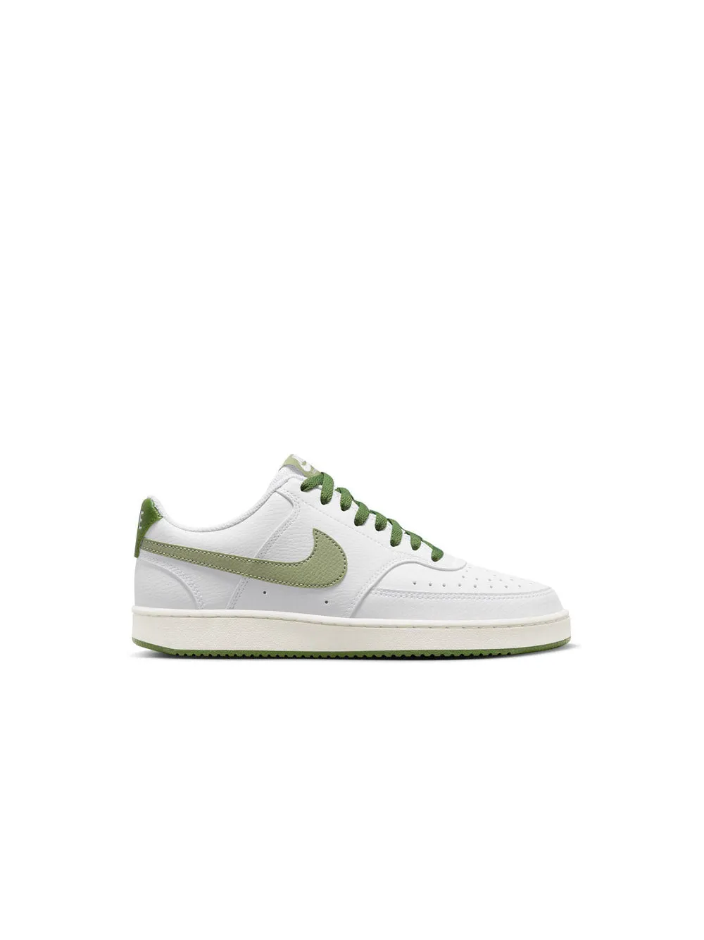 Nike Court Vision Lo - White/Oil Green-Treeline-Sail