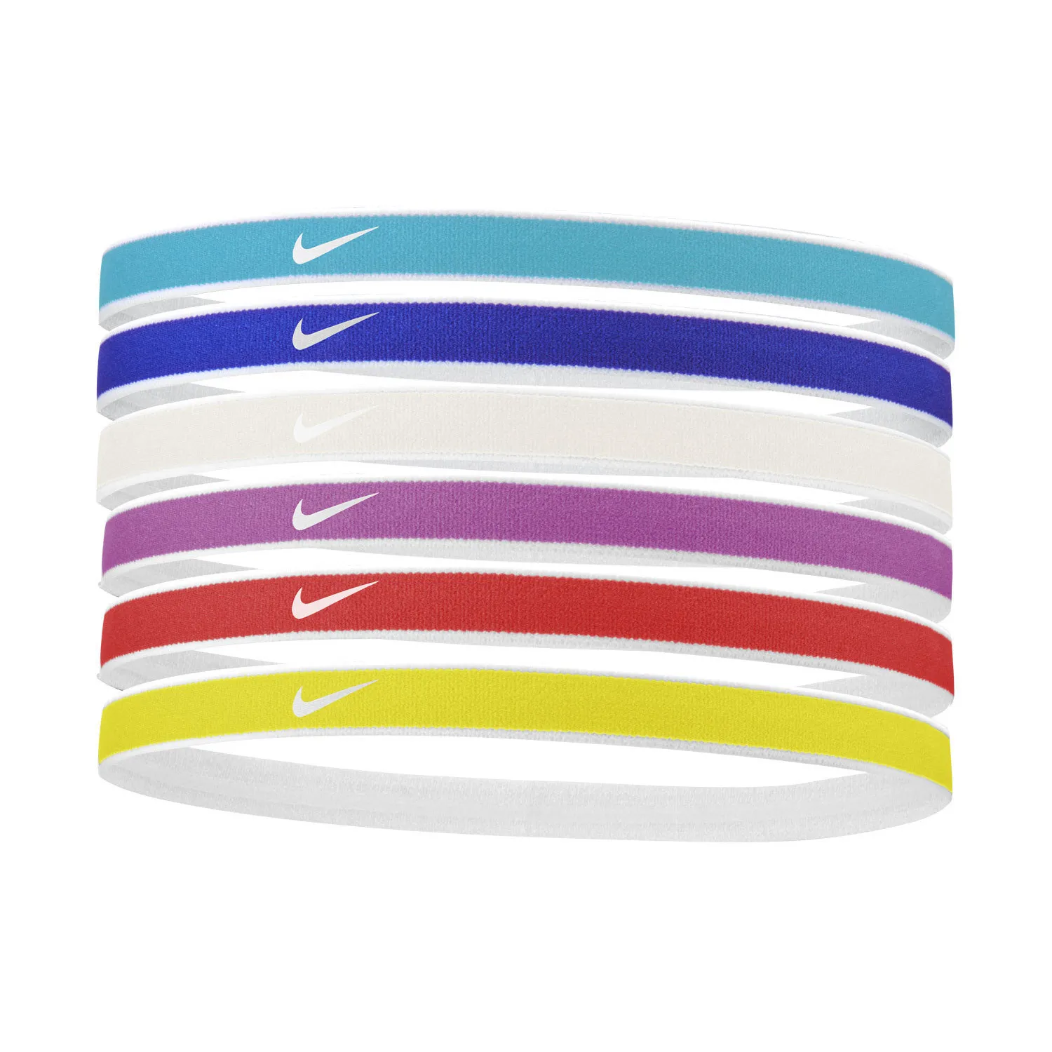 NIKE FASCE SWOOSH JACQUARD HEADBANDS MINI 6 PZ