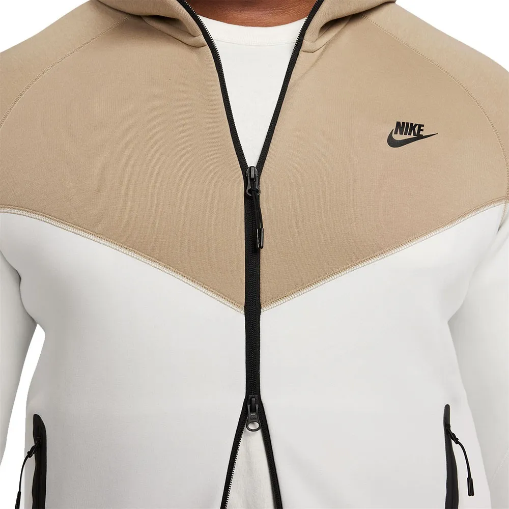 Nike Felpa Tech Fleece Bicolor Beige Uomo