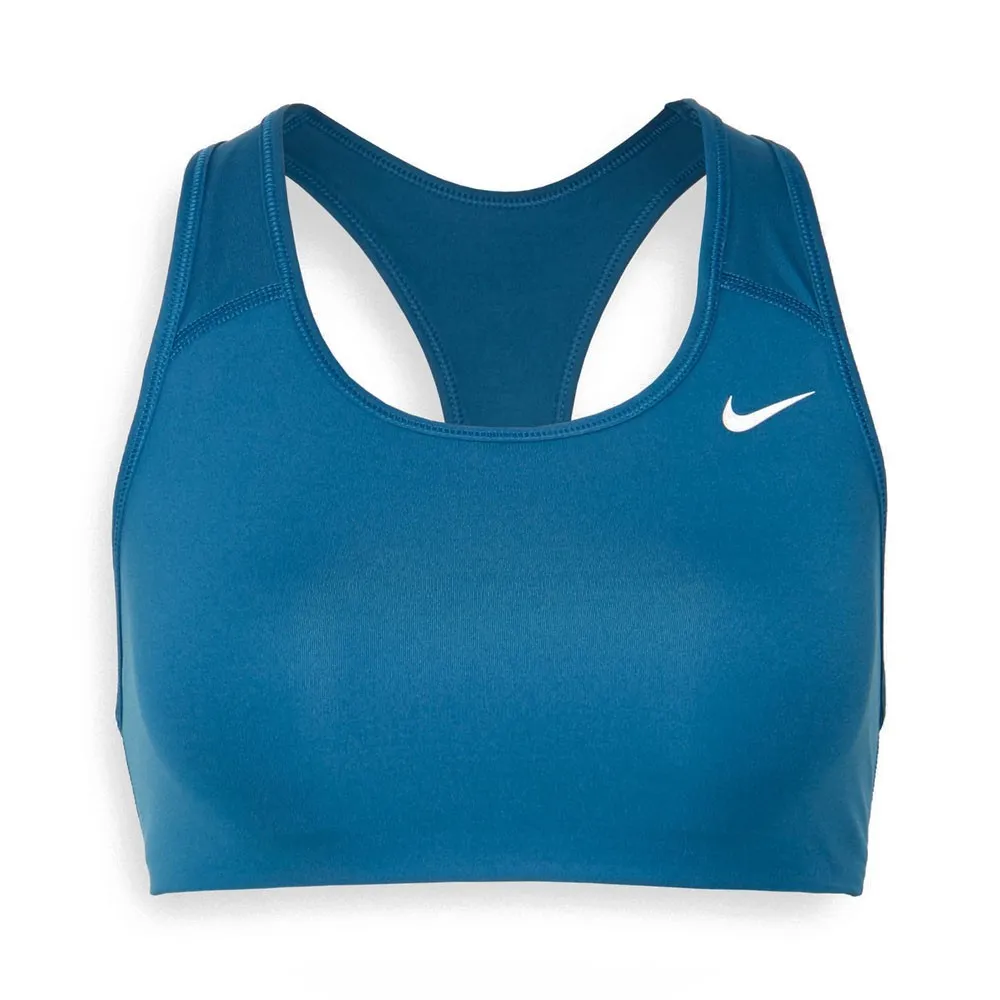 Nike Reggiseno Sportivo Eco Swoosh Medium Support Azzurro Donna