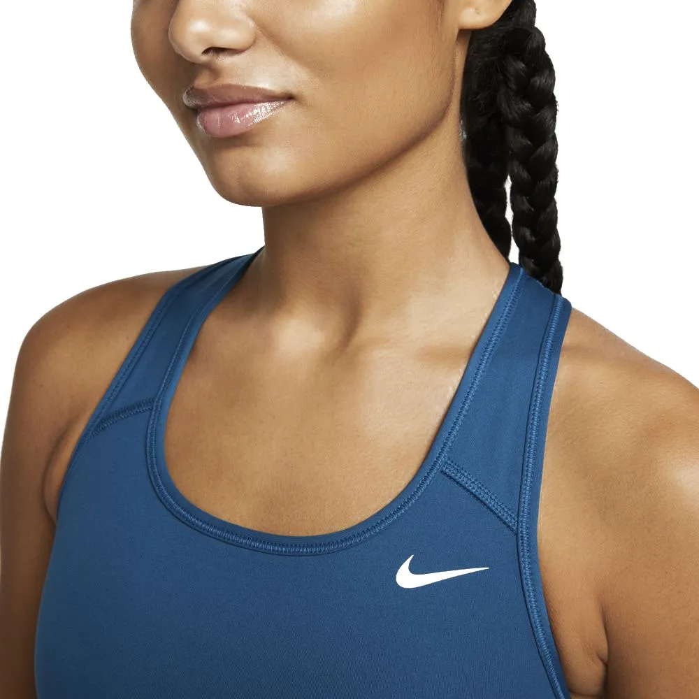 Nike Reggiseno Sportivo Eco Swoosh Medium Support Azzurro Donna