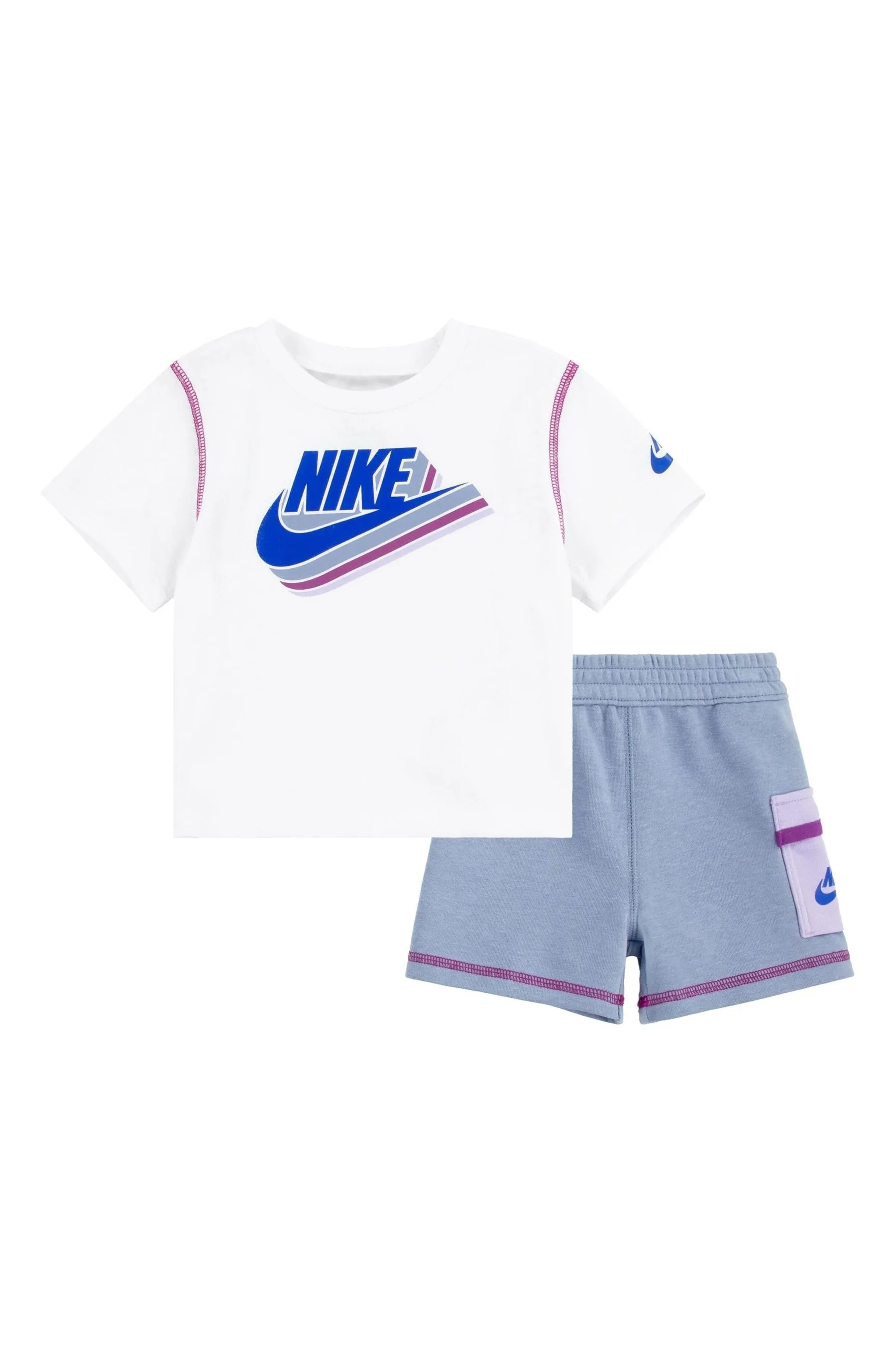 Nike - Reimagine - Completo T-shirt e shorts bambini piccoli    