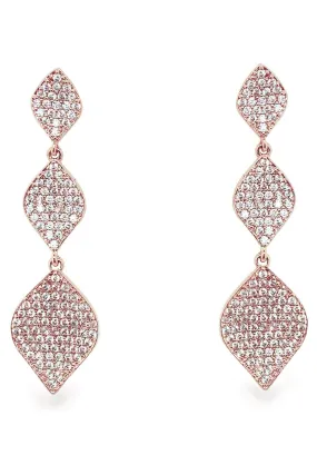 Orecchini Ivory & Co Rochelle Crystal Pave Triple Drop    