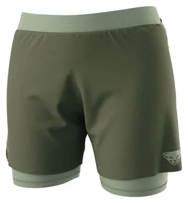 Pantaloncini 2 in 1 Dynafit Alpine Pro Khaki Donna