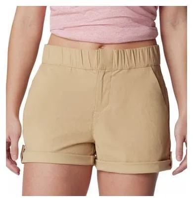 Pantaloncini Columbia Firwood Camp II Beige Donna