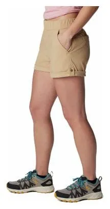 Pantaloncini Columbia Firwood Camp II Beige Donna