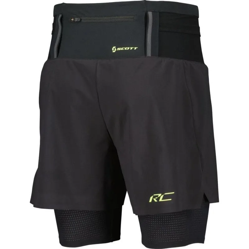 Pantaloncini da corsa da uomo Scott Hybrid RC Run (nero/giallo)