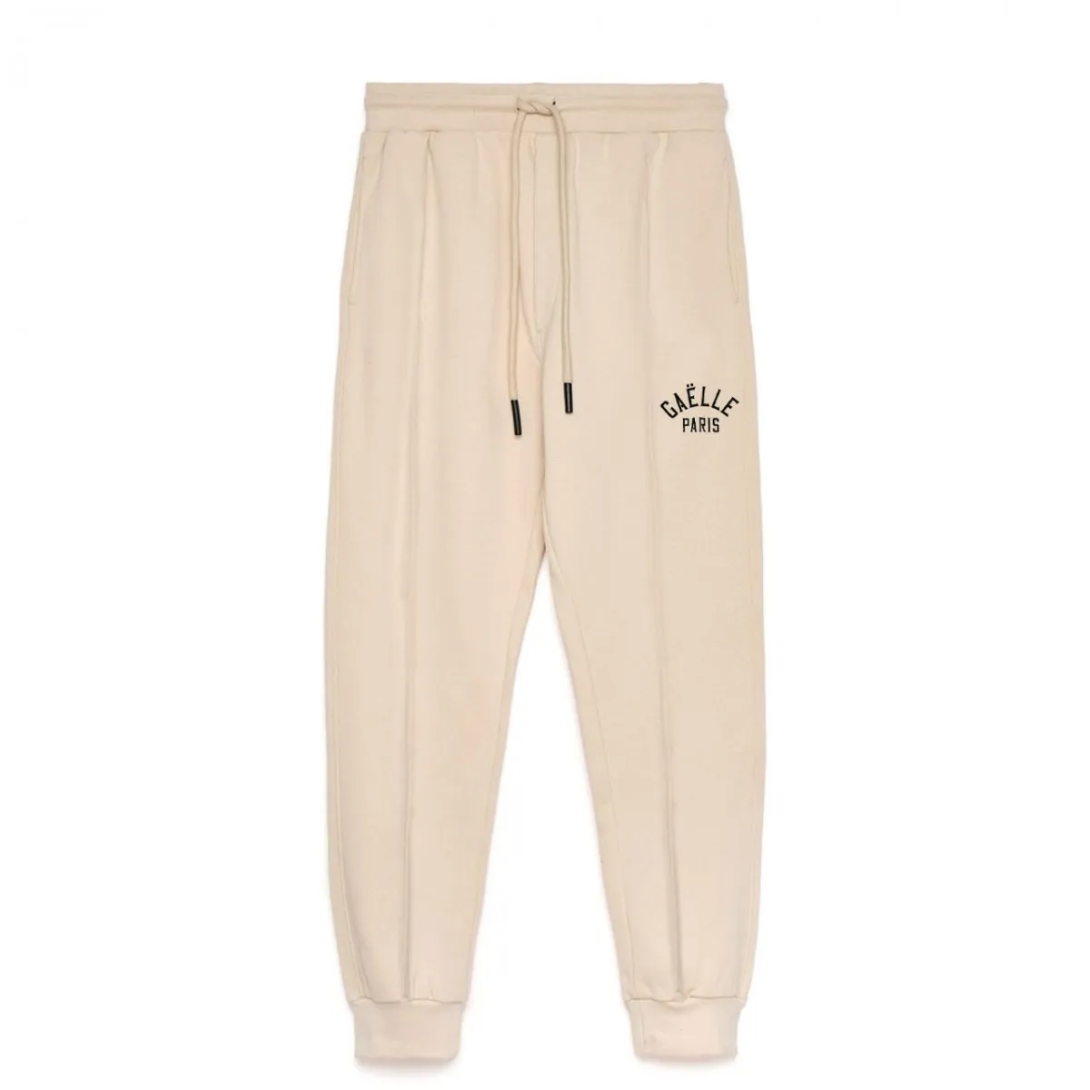 Pantalone In Felpa Con Ricamo, Beige