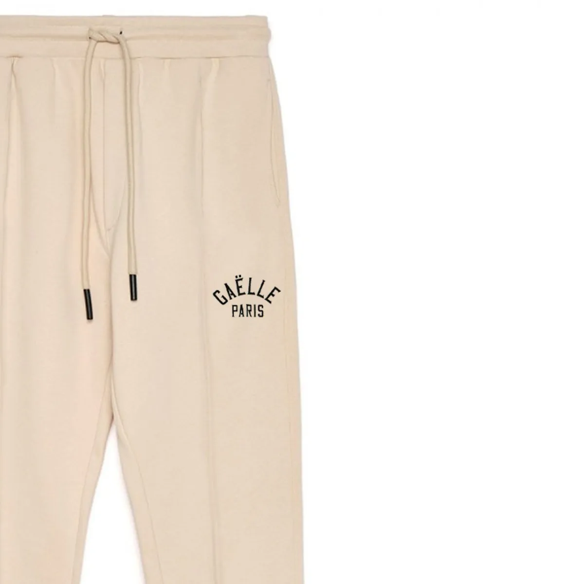 Pantalone In Felpa Con Ricamo, Beige