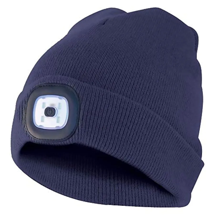 PEBSHOP CAPPELLO A CUFFIA CON LUCE LED (COLORE BLU SCURO) 242873403