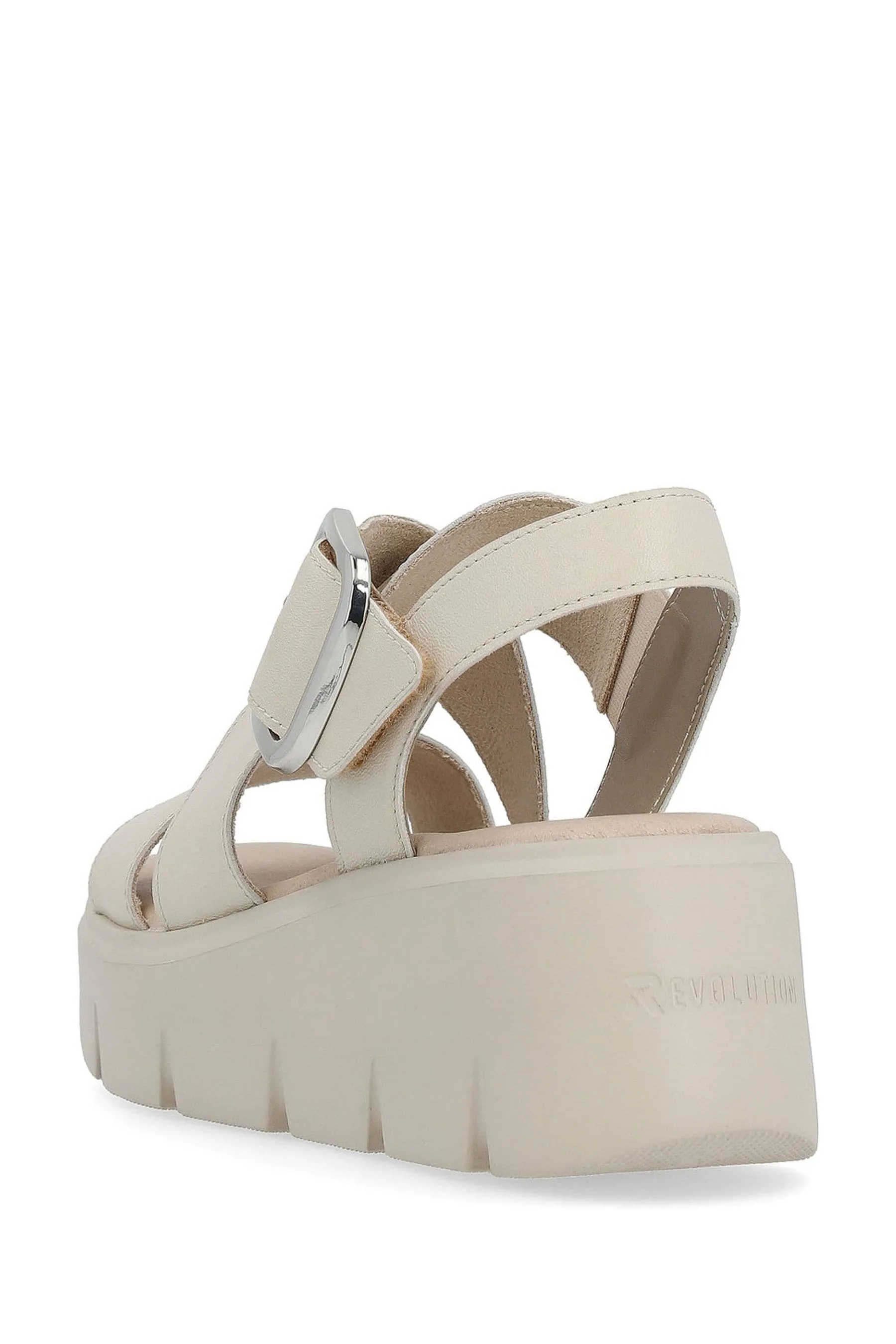 Rieker Donna Evolution - Bur - Cream con chiusura - Sandali