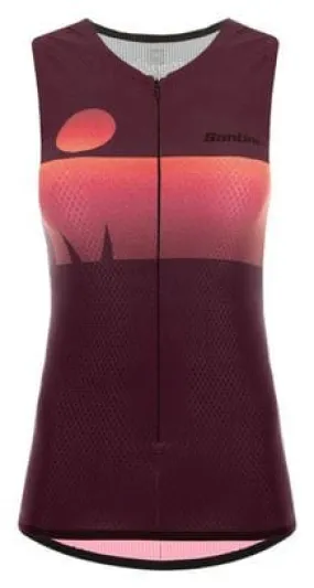 Santini X Ironman Audax Aero Tri Jersey senza maniche da donna