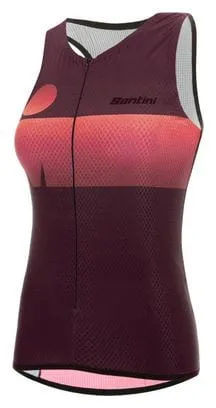 Santini X Ironman Audax Aero Tri Jersey senza maniche da donna