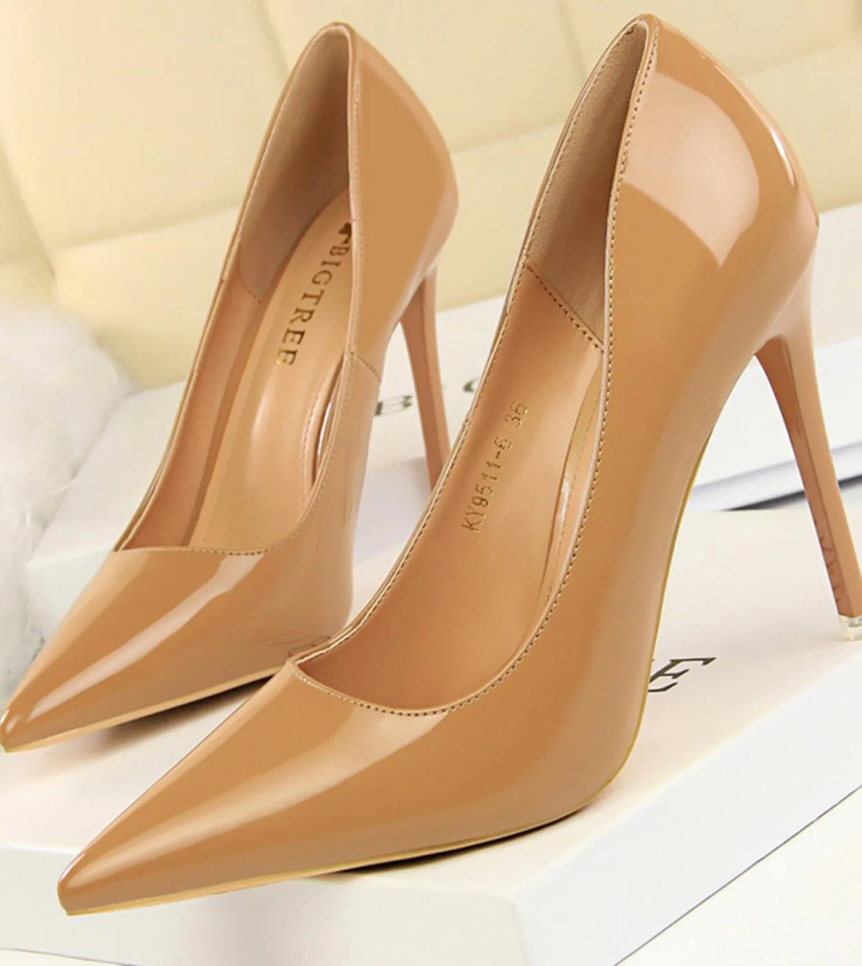 Scarpin Womens High Heels Nude Nude Woman Shoes Luxury Luxury Women Nude Shoes Pumps