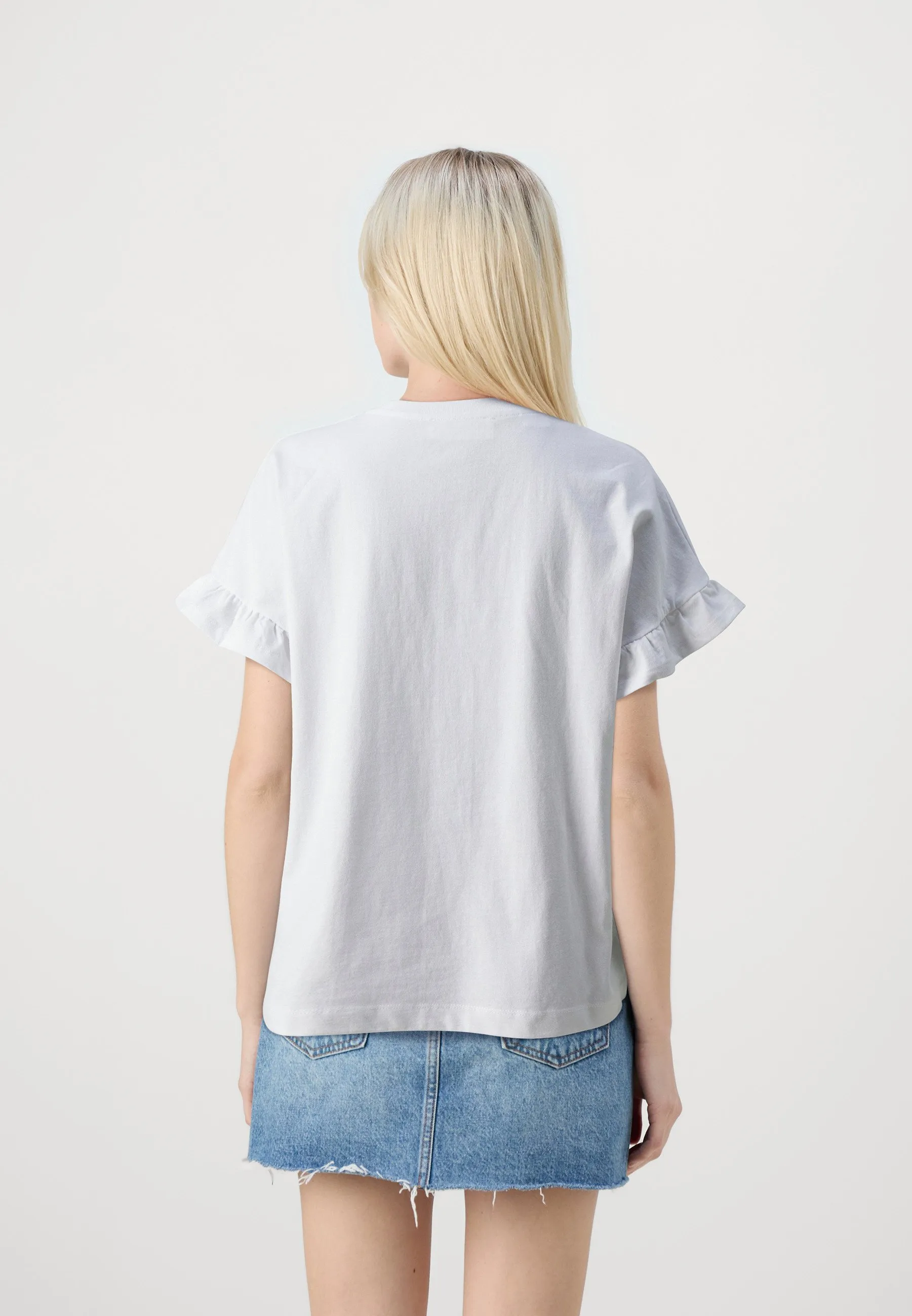 SLFCECILIEE FRILL TEE - T-shirt con stampa