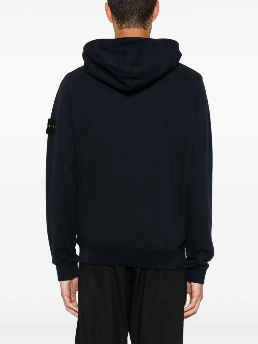 Stone Island-Felpa con applicazione Compass