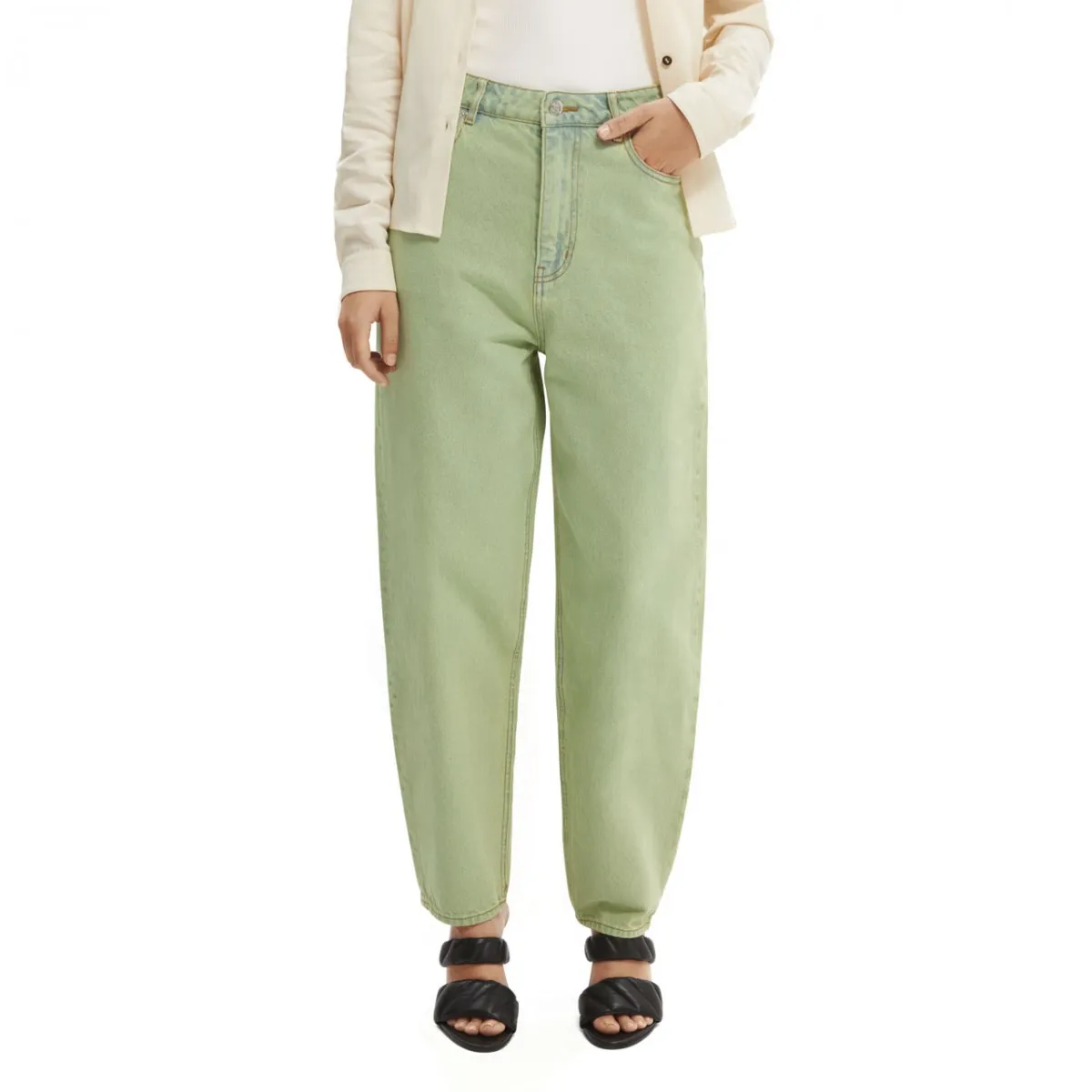 Tide Jeans Con Gamba A Palloncino, Verde