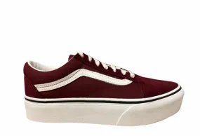 Vans adult sneakers shoe with wedge Old Skool Platform VN0A3B3U5U71 burgundy white