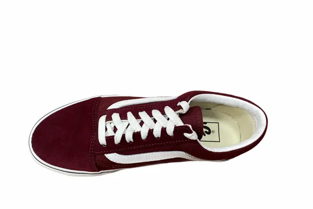 Vans adult sneakers shoe with wedge Old Skool Platform VN0A3B3U5U71 burgundy white