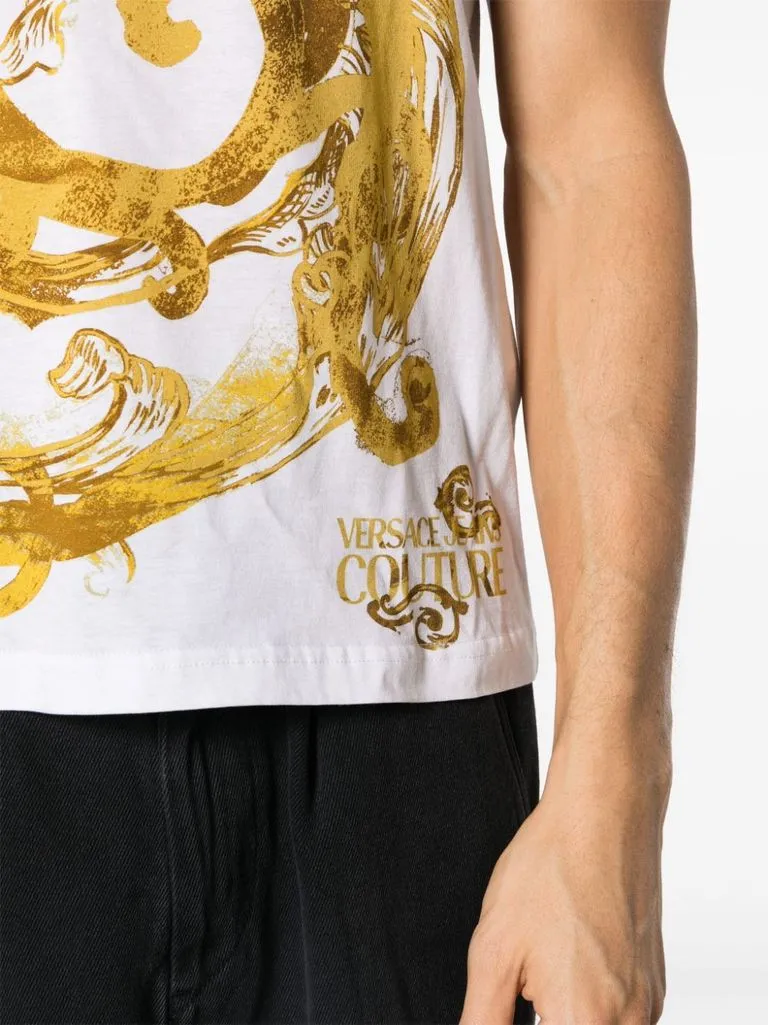 versace jeans couture T-shirt stampa barocco