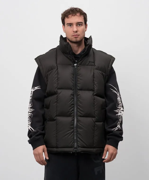 Vetements Gilet in piumino nero Taglio UA65JA105BM