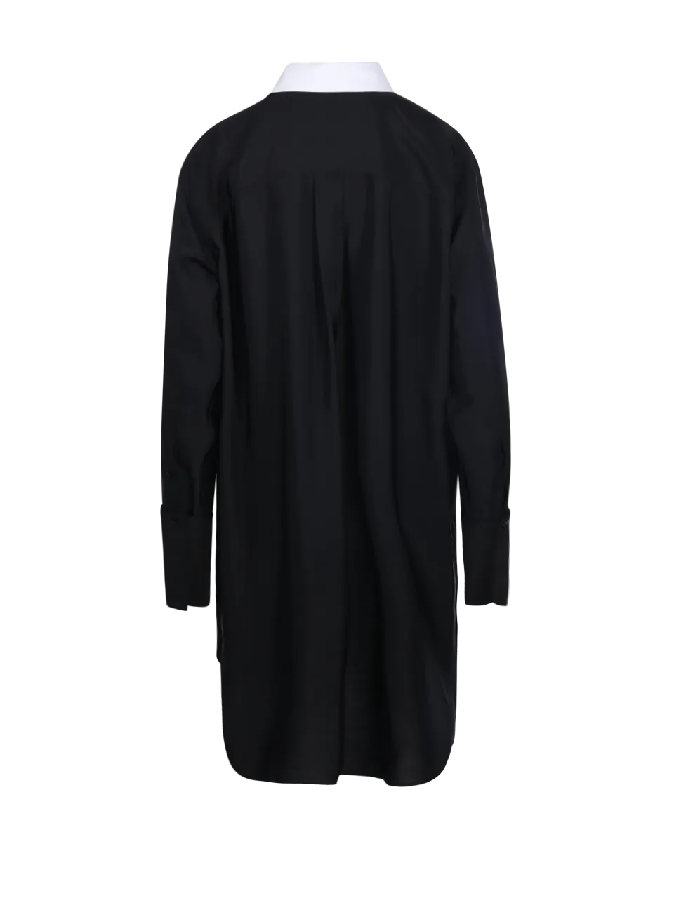 WOMAN LOEWE BLACK VISCOSE SHIRT DRESS