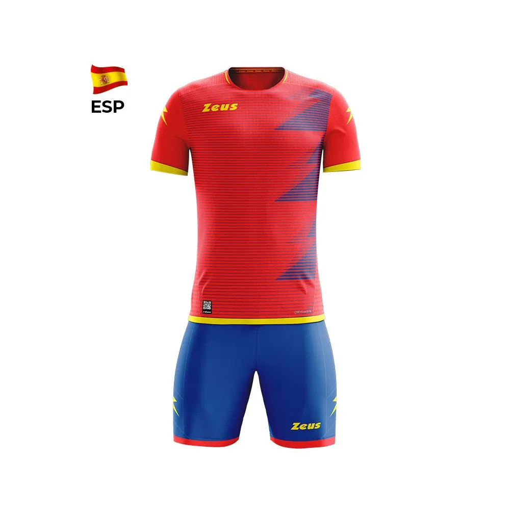 ZEUS - KIT MUNDIAL - MAGLIA E PANTALONCINO - COLORE ROSSO GIALLO SPAGNA